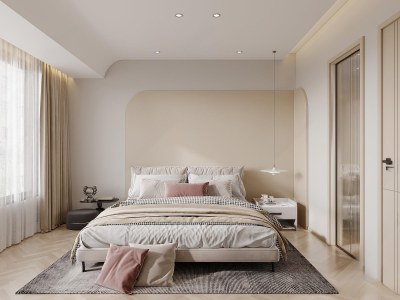 现代卧室3D模型下载